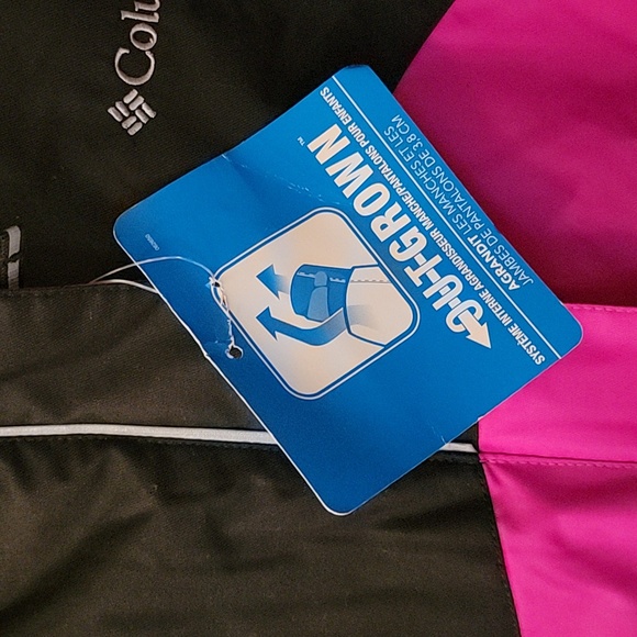 Columbia NWT Large Youth (14/16) Crash Out Jacket Pink and Black - Picture 4 of 6